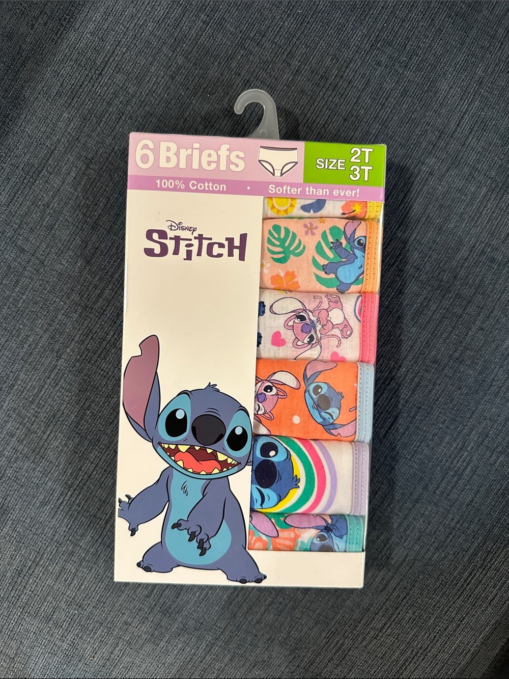 Disney Stitch Kids Briefs 6-Pack - Size 2T-3T